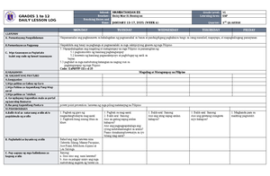 DLL Araling Panlipunan 6 Q3 W7 - GRADES 1 to 12 DAILY LESSON LOG School ...