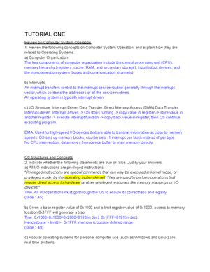 Lab 1-2 notes on thread scheduling and timer interrupts - Studocu