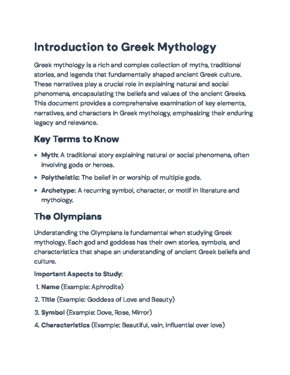 Greek Mythology Overview: Myths, Olympians, and Hero’s Journey ...