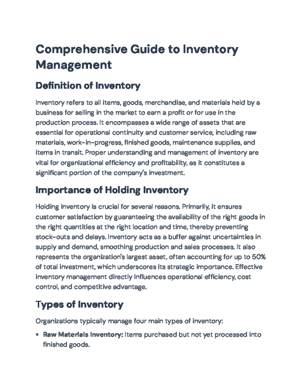 Comprehensive Guide to Effective Inventory Management Strategies (IM ...