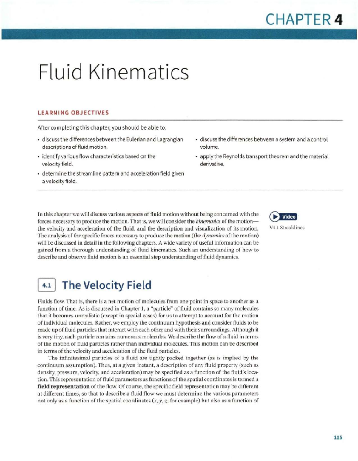 Munson, Young and Okiishi's Fundamentals of Fluid Mechanics - Chapter 4 ...