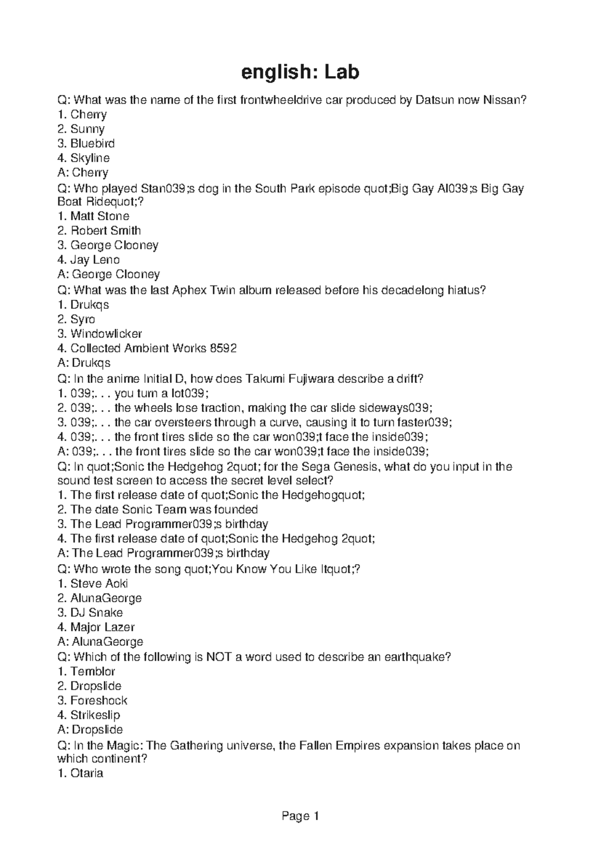 English-Practice-3 - english notes good for english major students ...