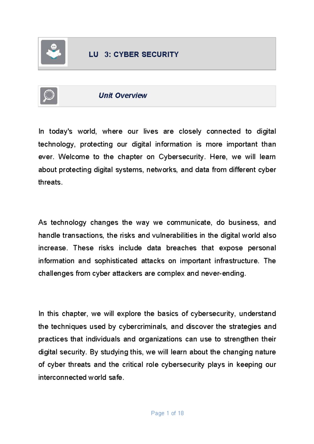 LU 3 Cyber Security Final Exam Study Guide: Key Concepts and Threats ...