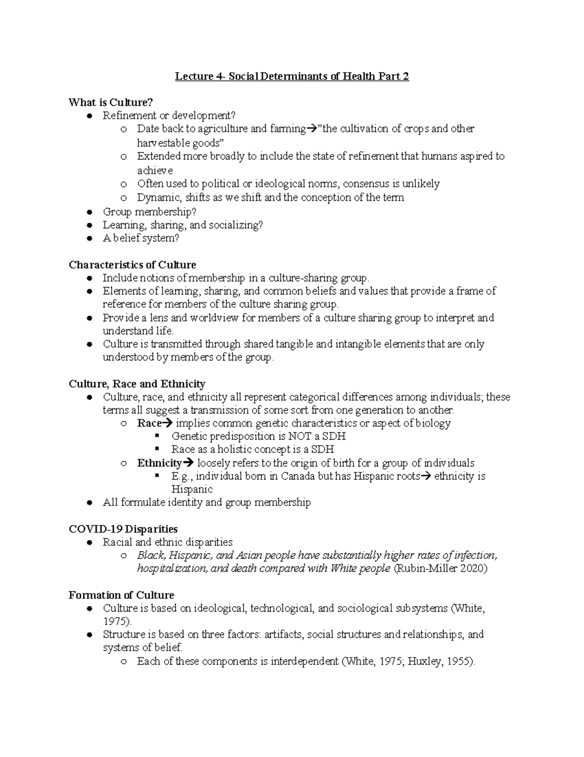Lecture 4- Social Determinants of Health Part 2 - Elements of learning ...