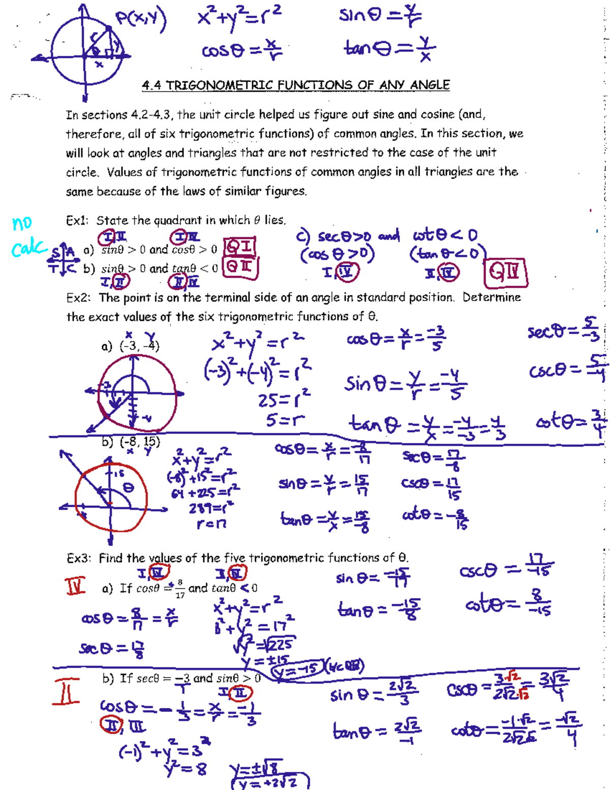 4.4 Guided Notes - Calculus Essentials for Students - Studocu