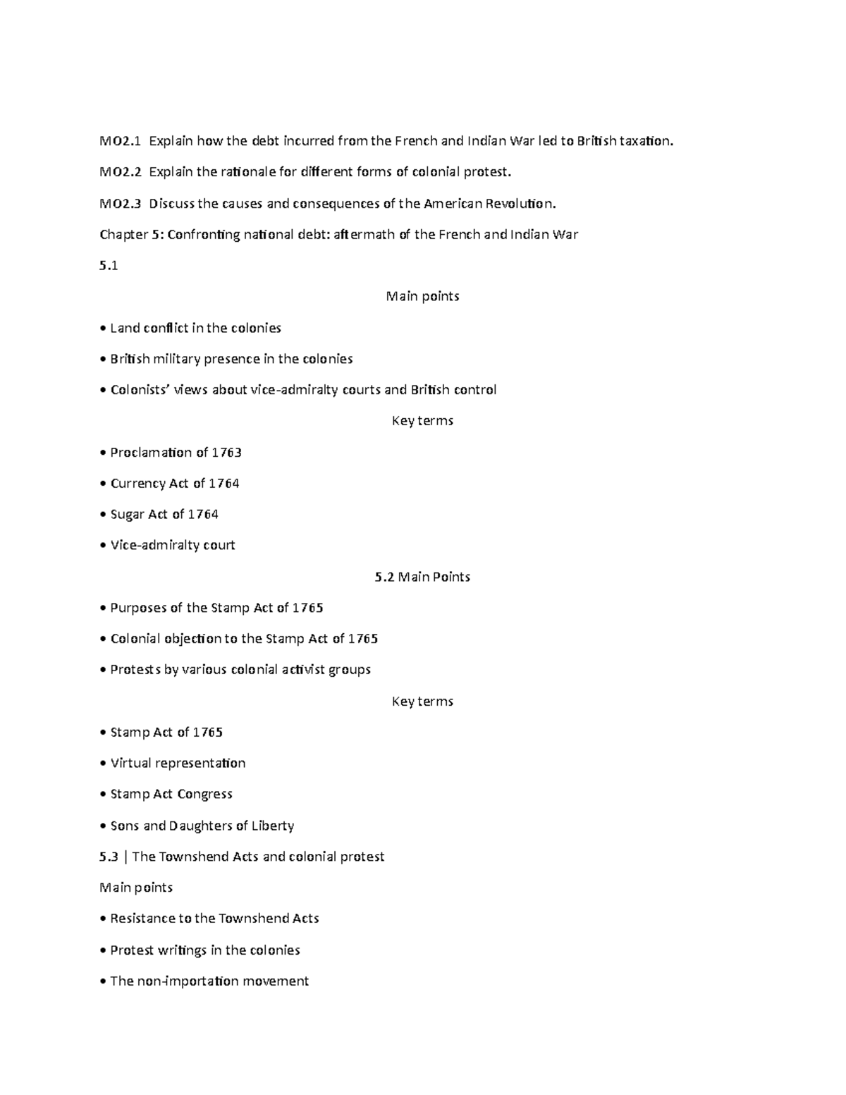 Module 2 Notes - Quiz answers - MO2 Explain how the debt incurred from ...