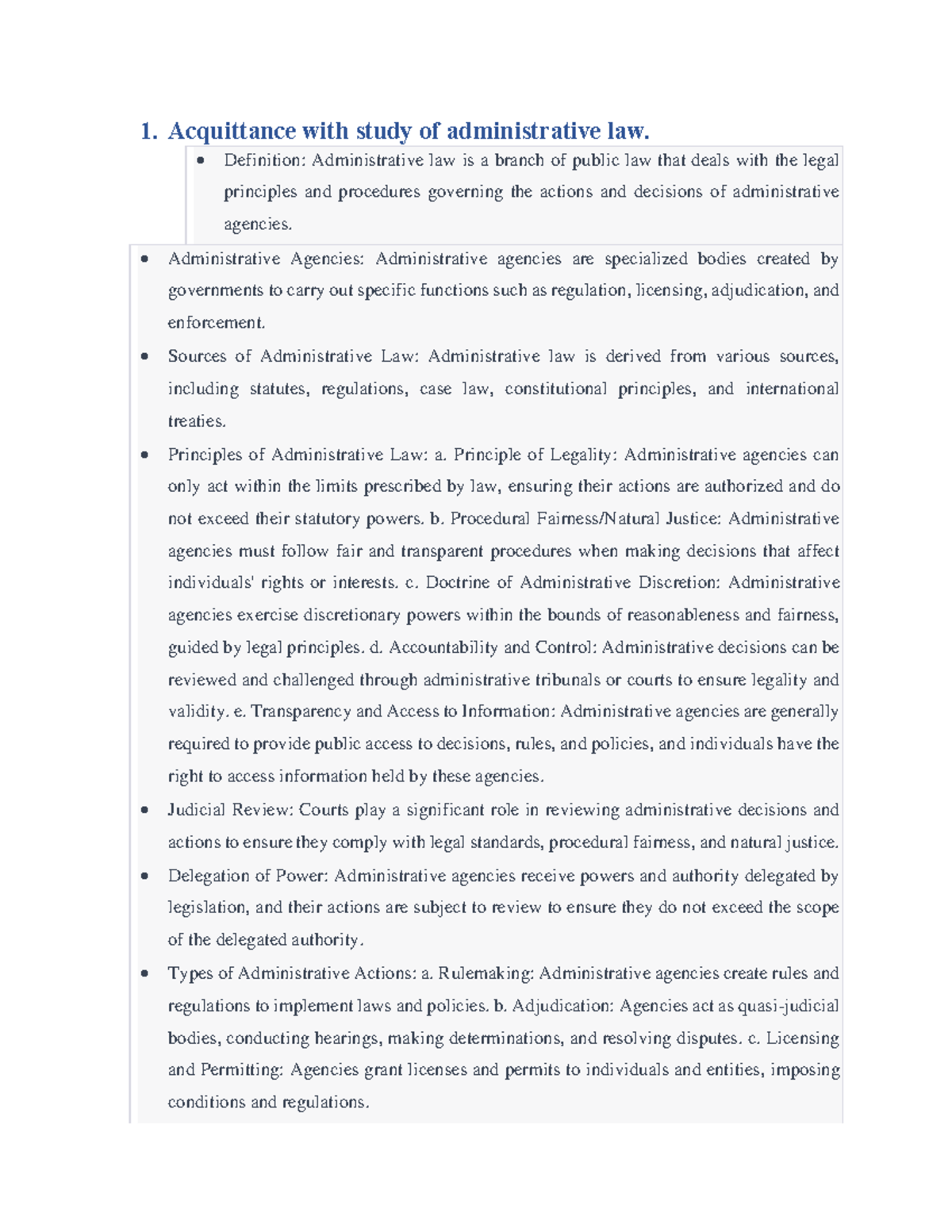 Chapter 1: Introduction to Administrative Law (MPA) - Studocu
