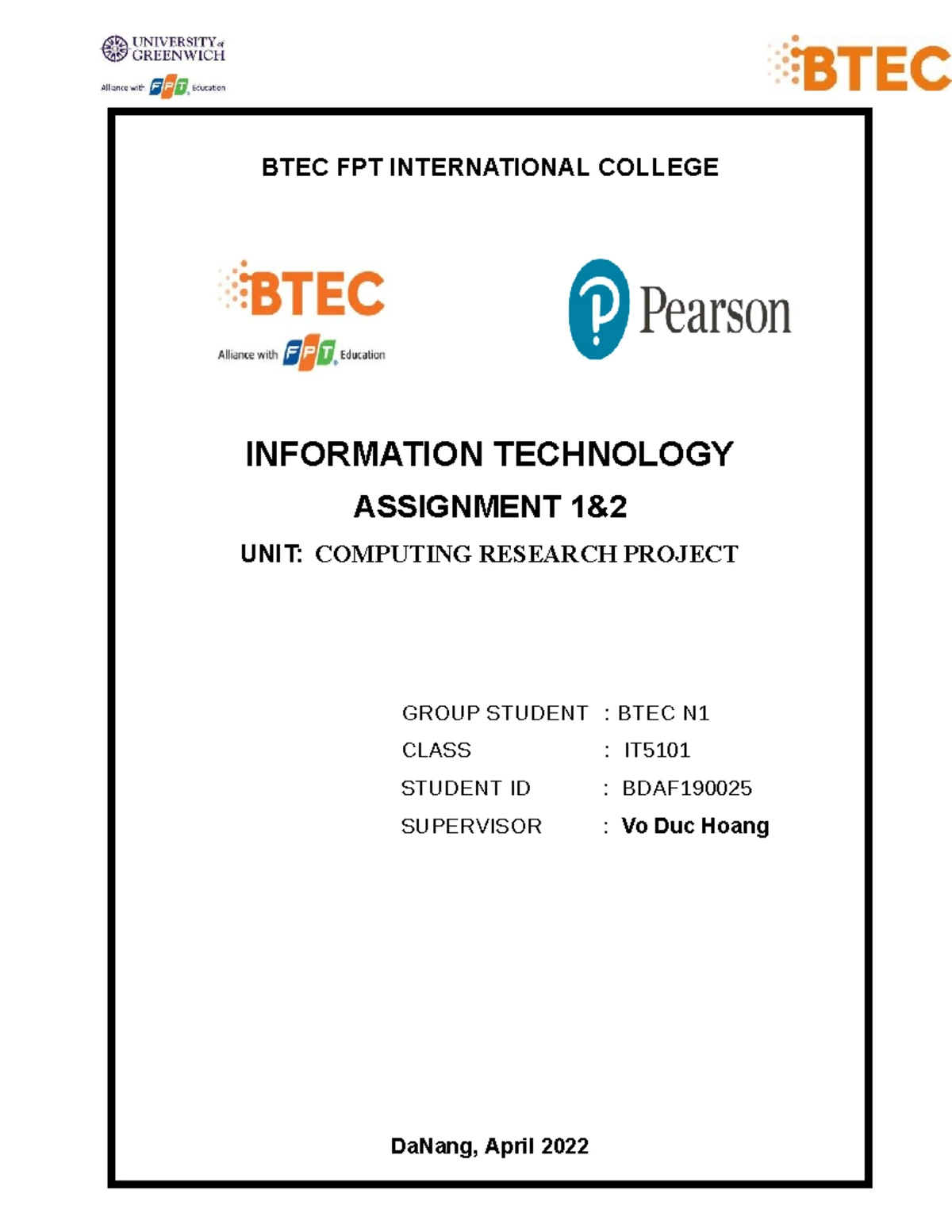 Final Report on Computing Research Project (Unit 16) - Studocu