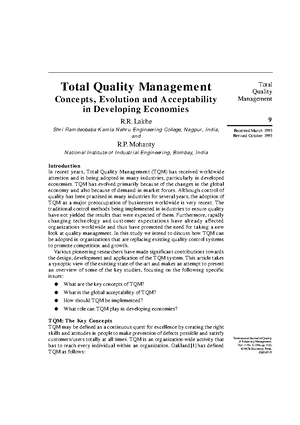 Total Quality Management Notes - See discussions, stats, and author ...