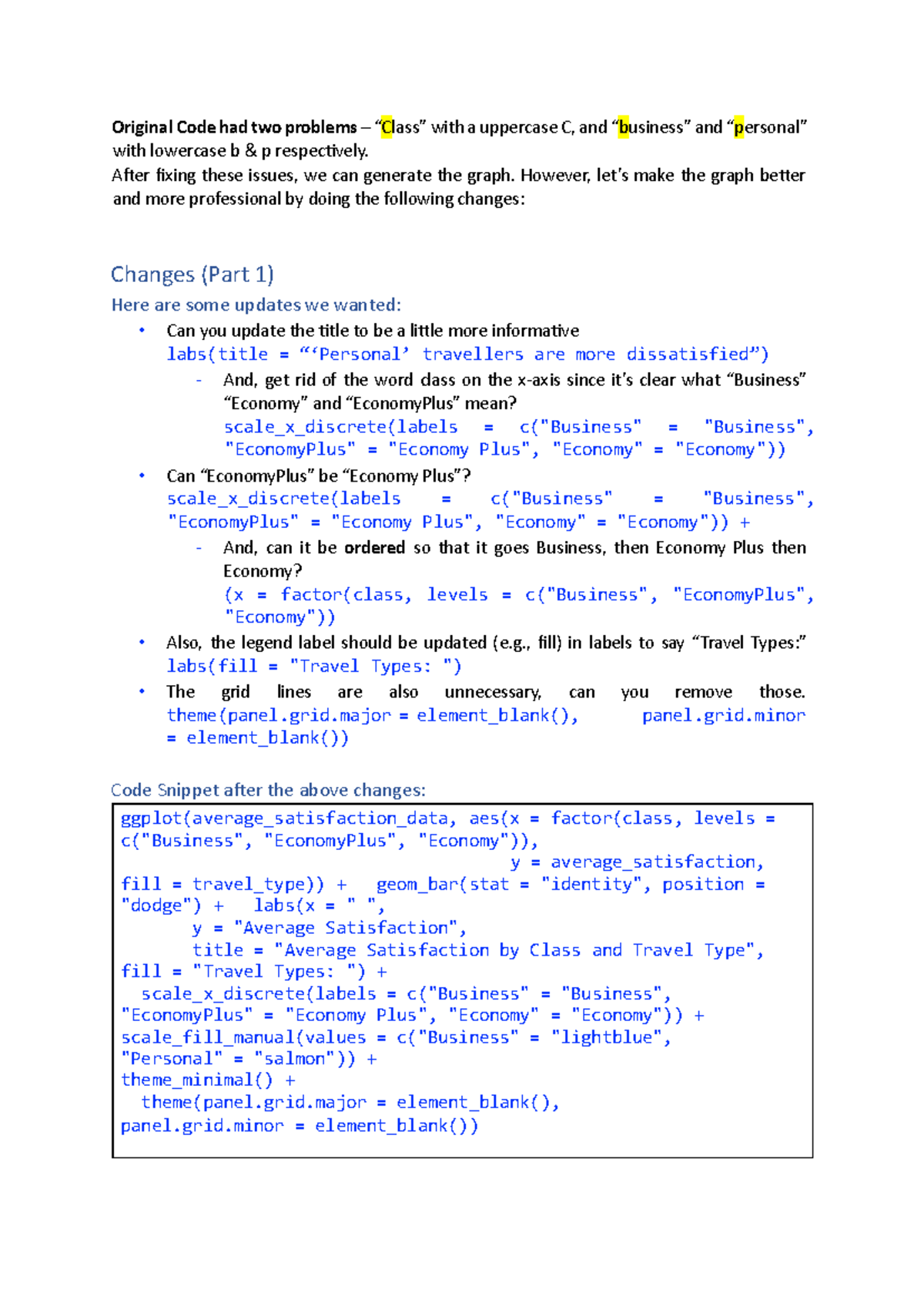 Additional Codes for W3 (COMM1190) - Original Code had two problems ...
