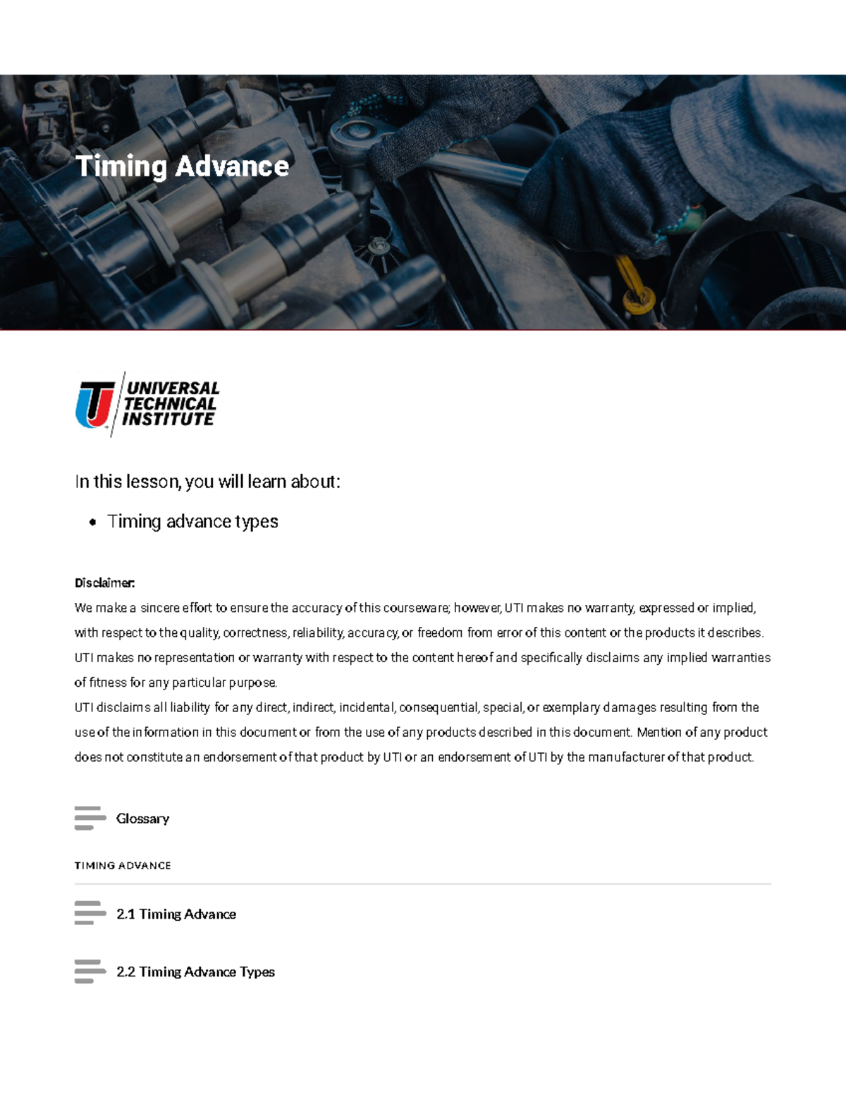 Ignition Timing Advance Overview - Mechanical and Electronic Systems ...