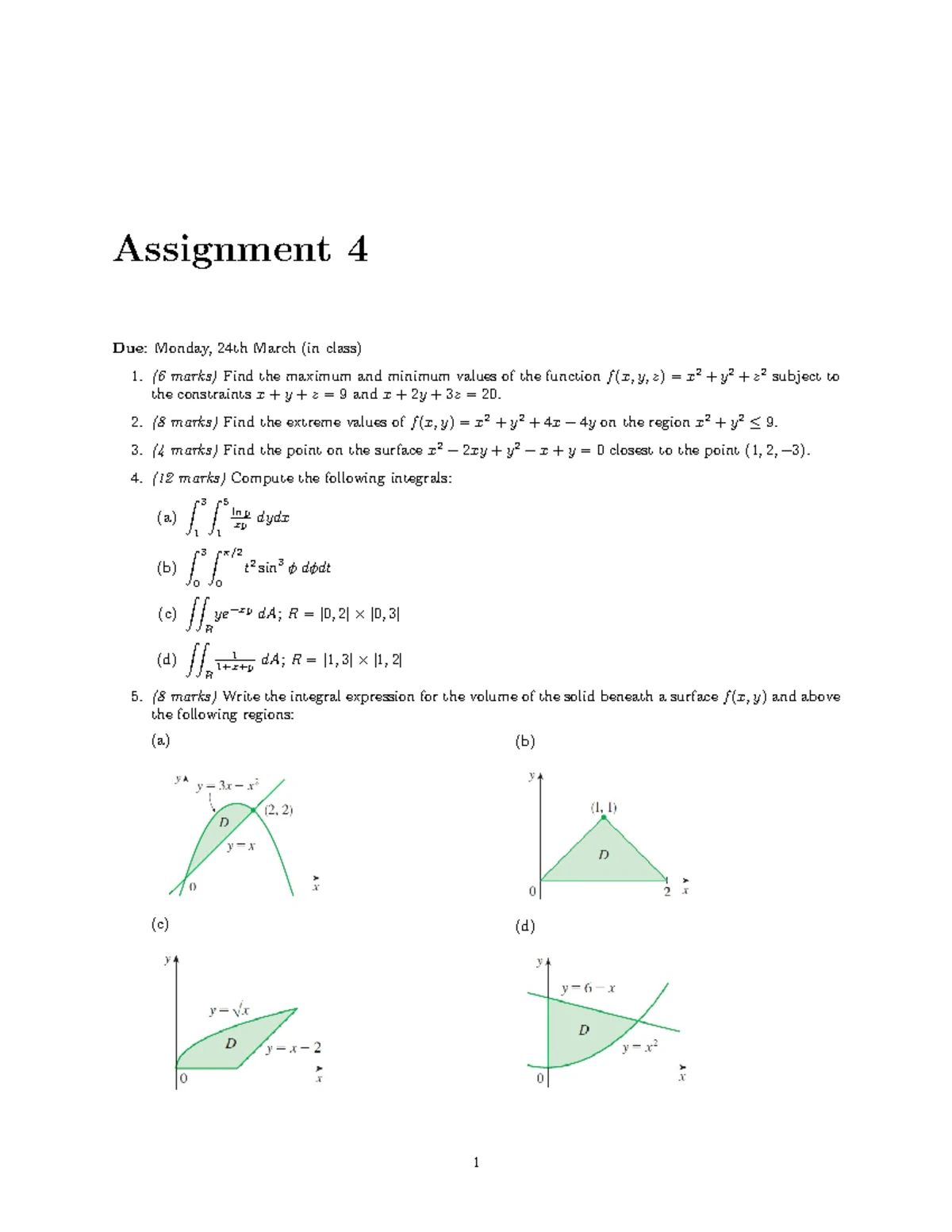 MATH 213 Worksheet 1 Solutions: Domain & Continuity Analysis - Studocu