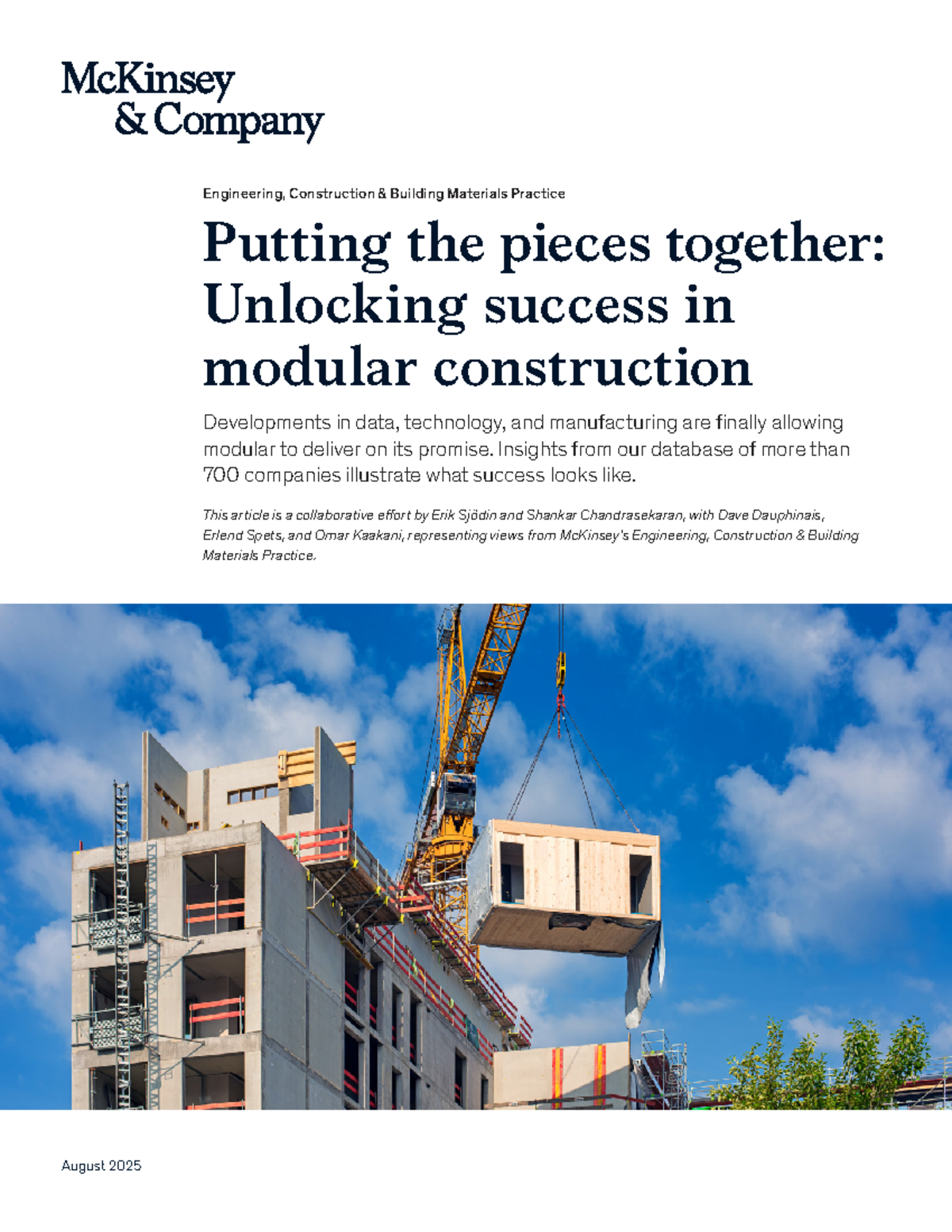 Putting the Pieces Together: Unlocking Success in Modular Construction ...