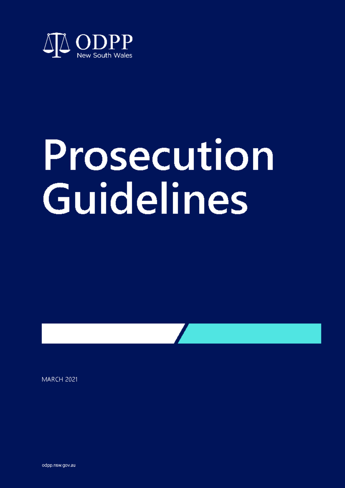 Prosecution Guidelines: Framework and Procedures for Legal ...