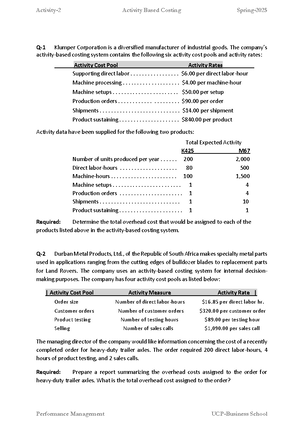 Handout-3 - ABC - Performance management - Handout- 3 Activity-Based ...