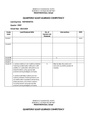 PT G7 Mathematics - Grade 7 Math Matatag Curriculum - SECOND PERIODICAL ...
