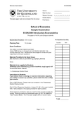 ECON2300 - UQ - Introductory Econometrics - Studocu