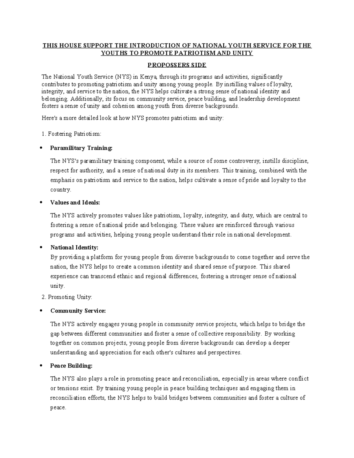 Debate Motions (Course Code: DEB101) - Comprehensive Notes on Key ...