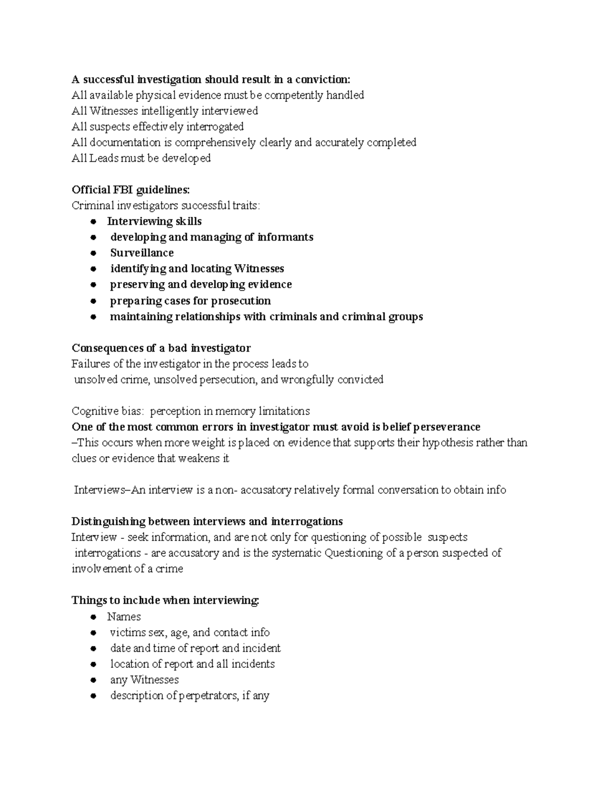 Criminal Investigation Guidelines and Best Practices - Studocu