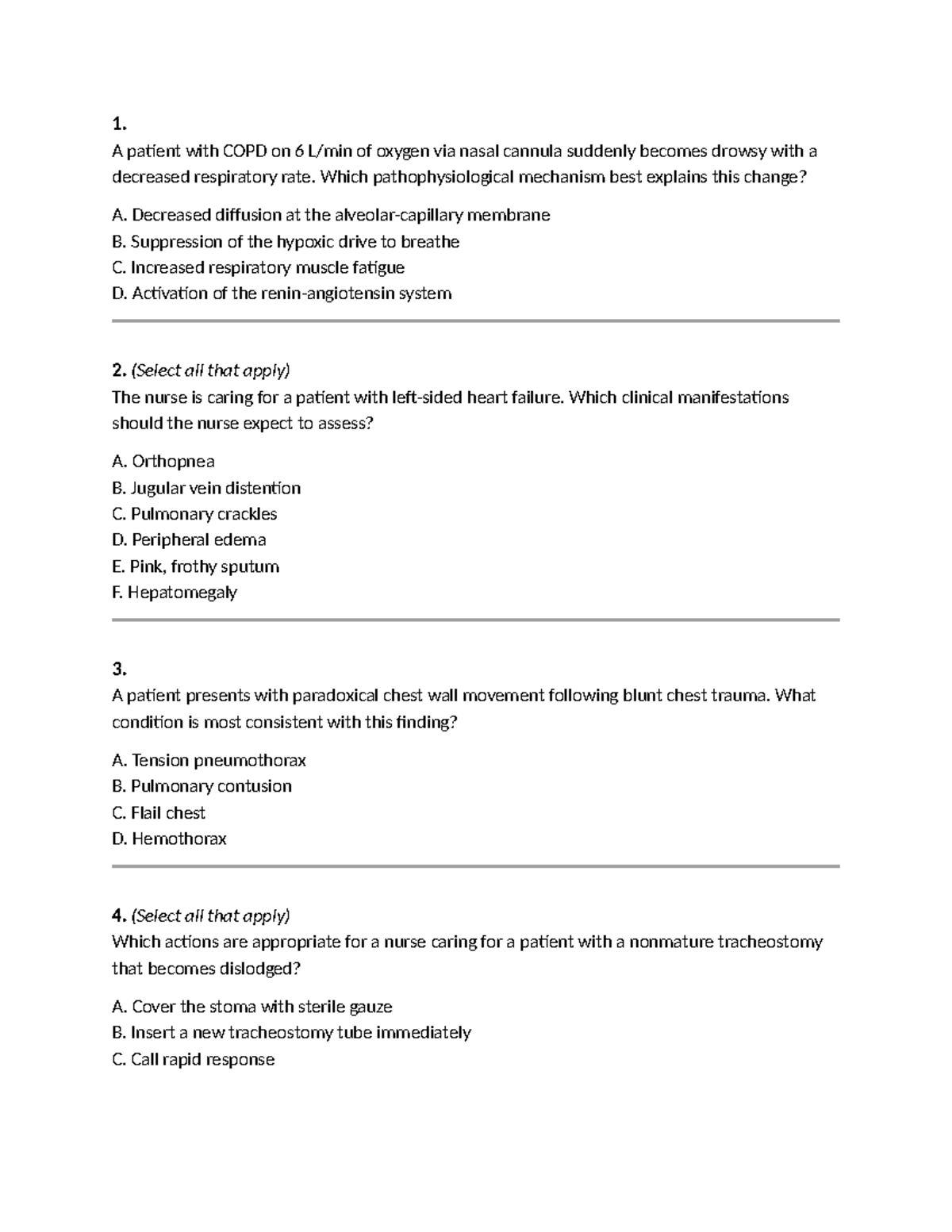Midterm Practice Exam - Key Nursing Concepts and Interventions - Studocu