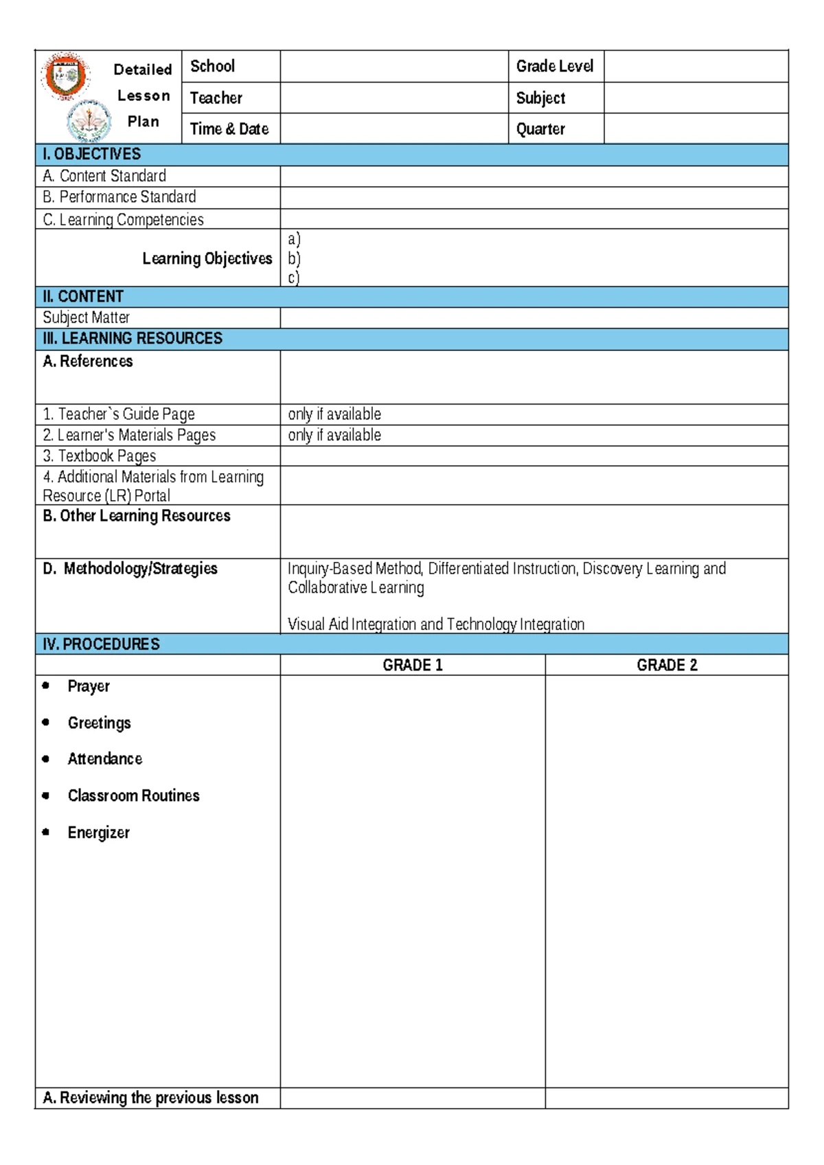 MATH6 Q1 W4 D3 - Detailed Decimal Addition & Subtraction Lesson Plan ...