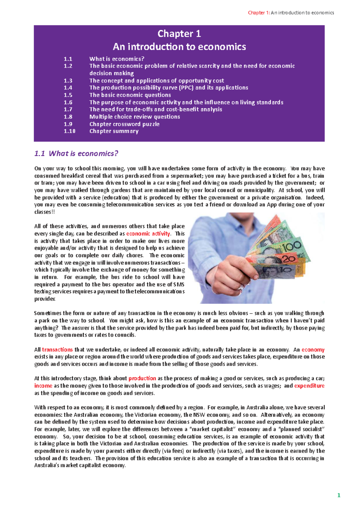 Chapter 1: Introduction to Economics (ECO101) - Key Concepts and ...
