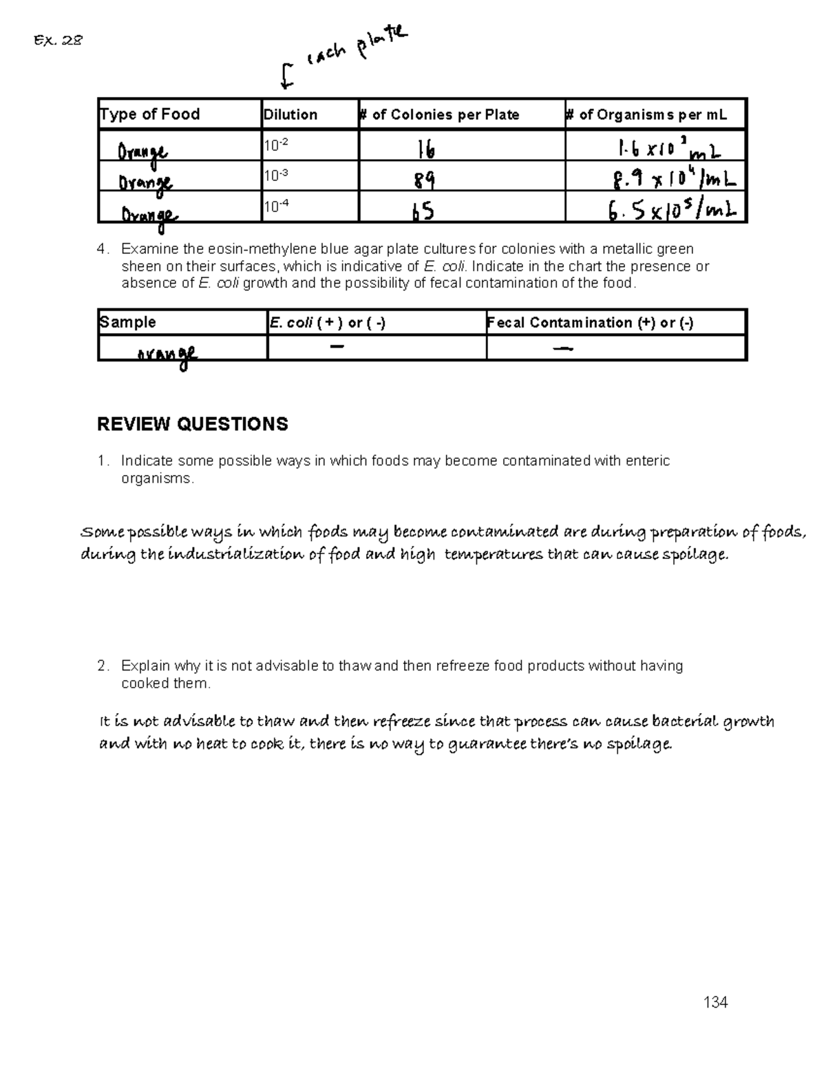Lab Manual 329: Examining E. coli in Food Samples - Spring 2026 - Studocu
