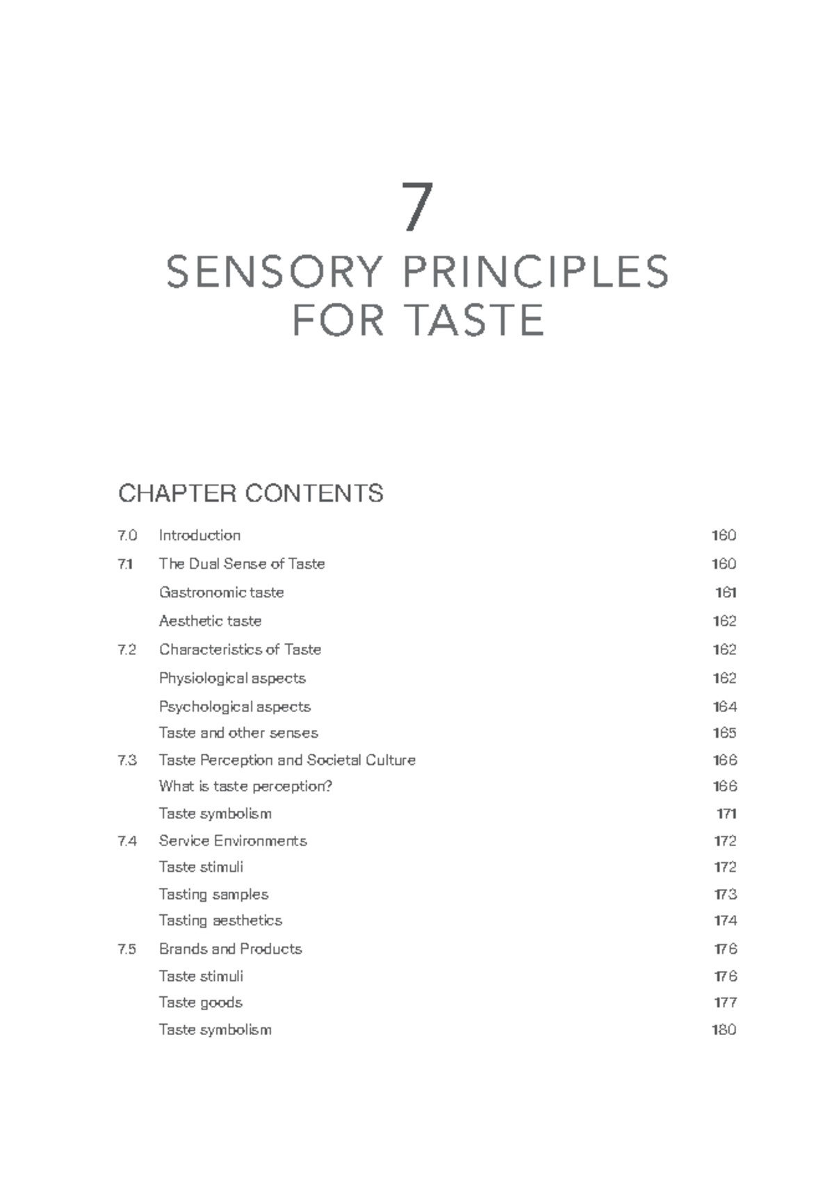 7 SENSORY PRINCIPLES FOR TASTE - CHAPTER OVERVIEW (SMK) - Studocu