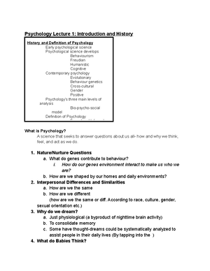 Chapter 2 Part 3- Notes - PSY1101 - Studocu