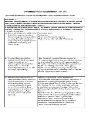 tobacco definition apush The Blog @ AP US History Units: Full