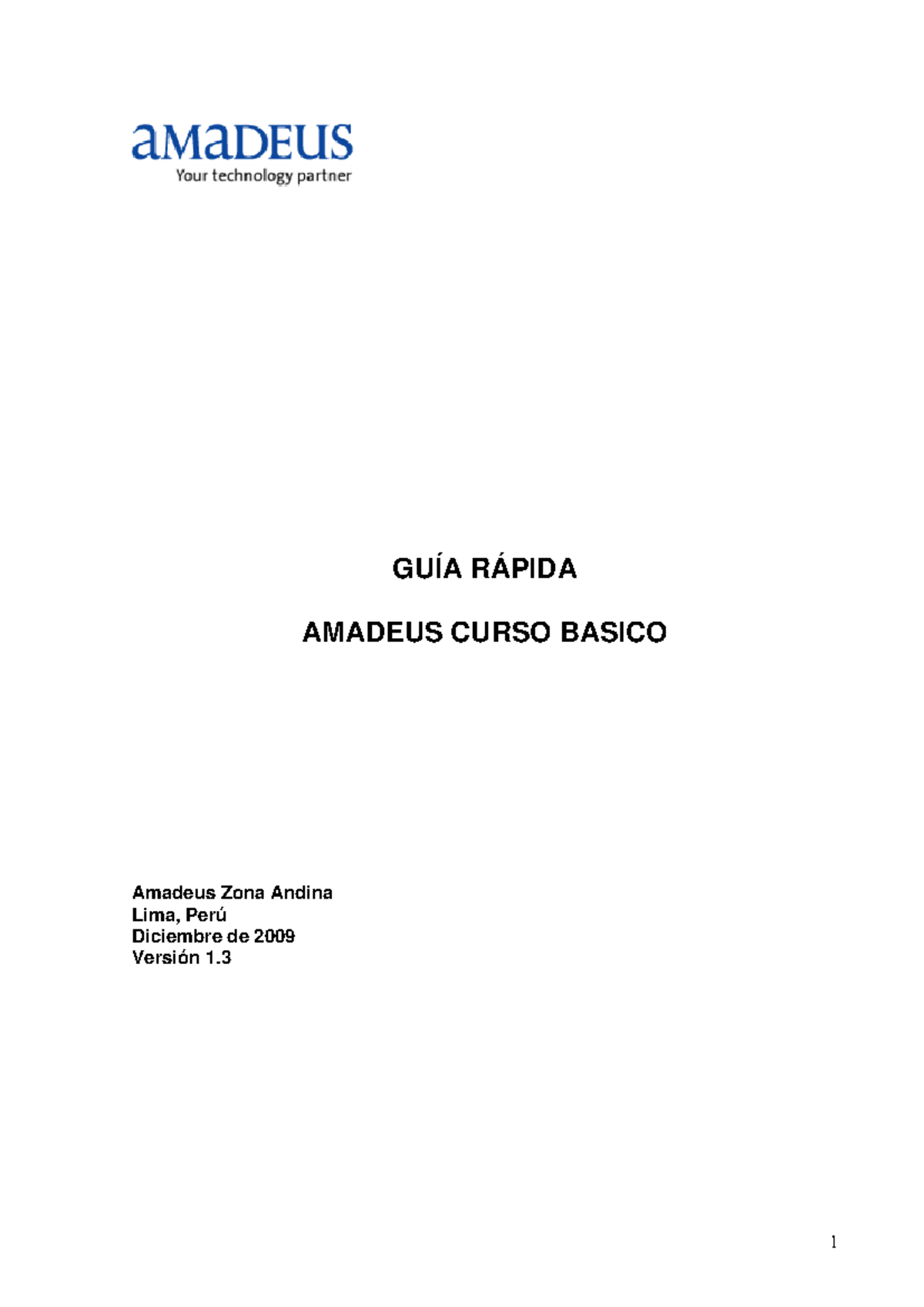 Guía Rápida Amadeus - Curso Básico (Final Exam) - Studocu