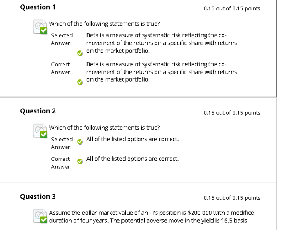 Bm6 - Quiz on Systematic Risk and Market Indicators - Studocu