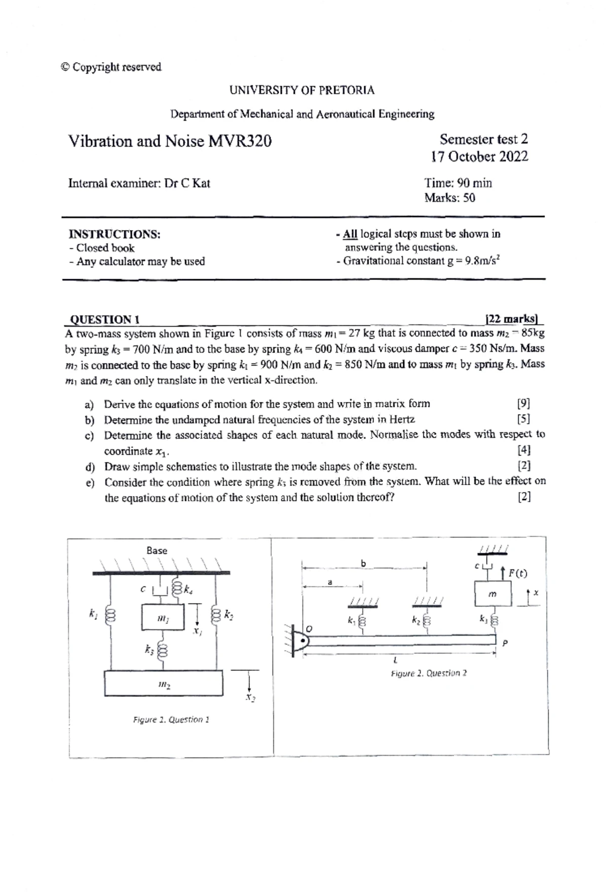 MVR320 ST1 2019 v1 memo pub - MVR320 Semester test 1 2019 Memorandum ...