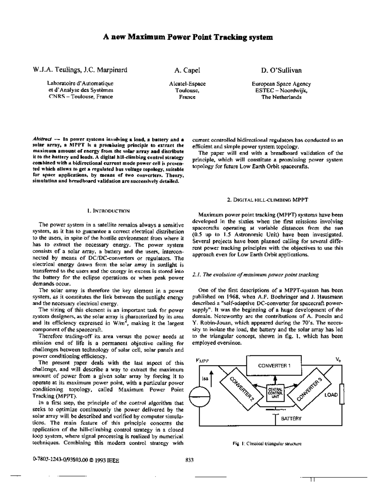 A new maximum power point tracking system - J. Teulings, J. Marpinard ...
