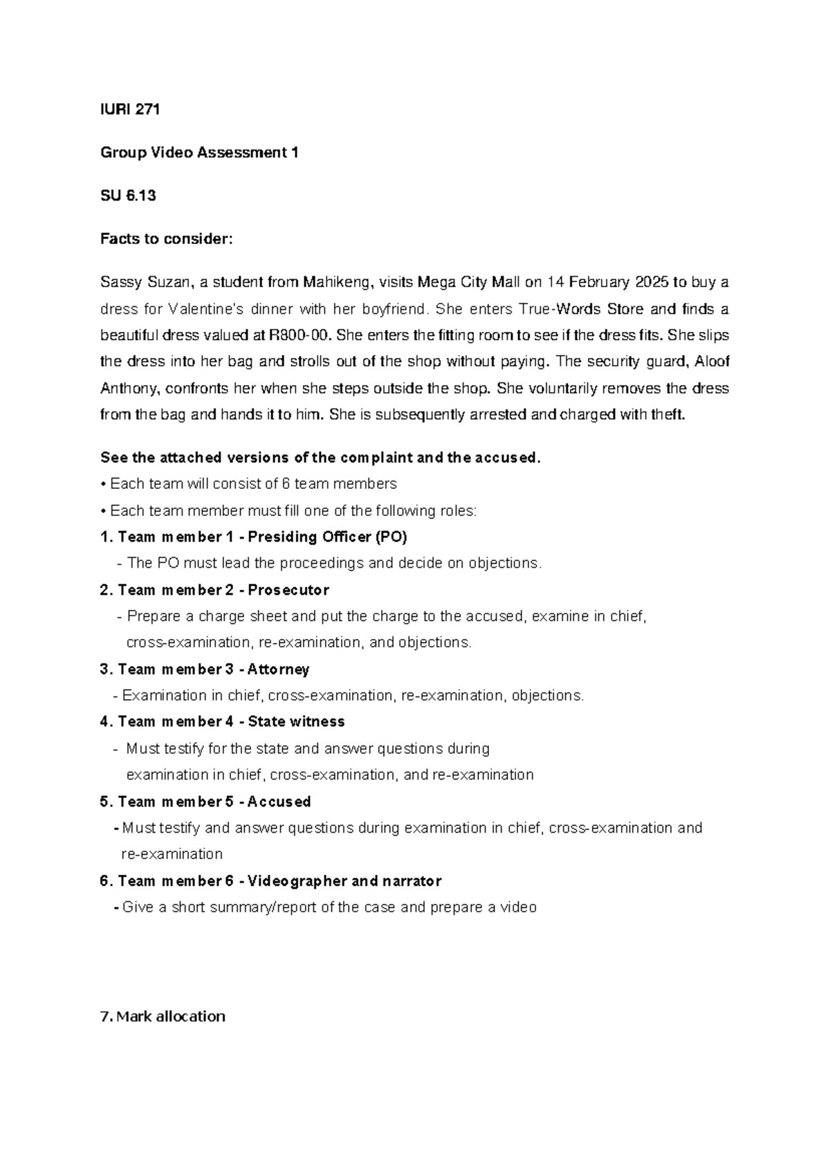 IURI 222 Welcome Letter: Labour Law Module Overview 2025 - Studocu