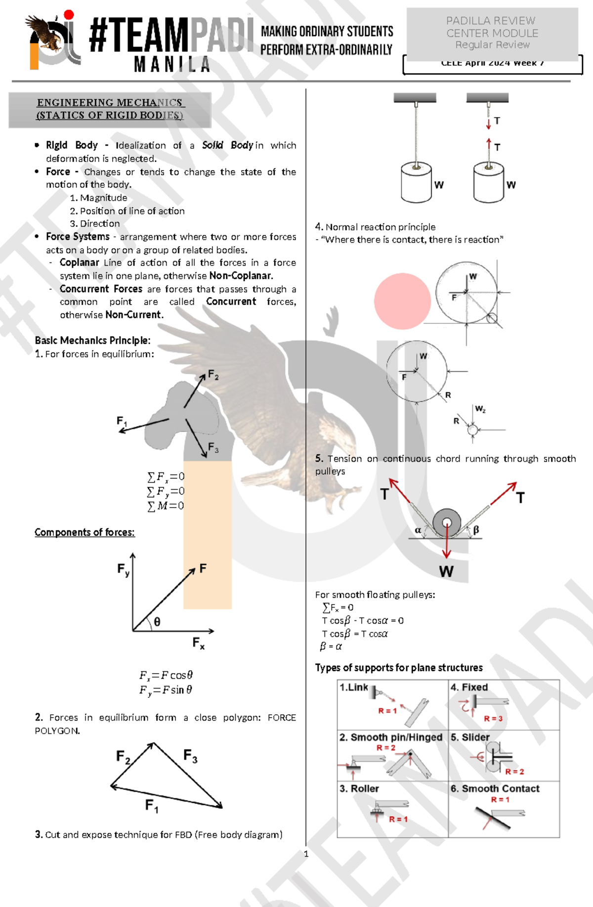 engineering mechanics - ENGINEERING MECHANICS (STATICS OF RIGID BODIES ...