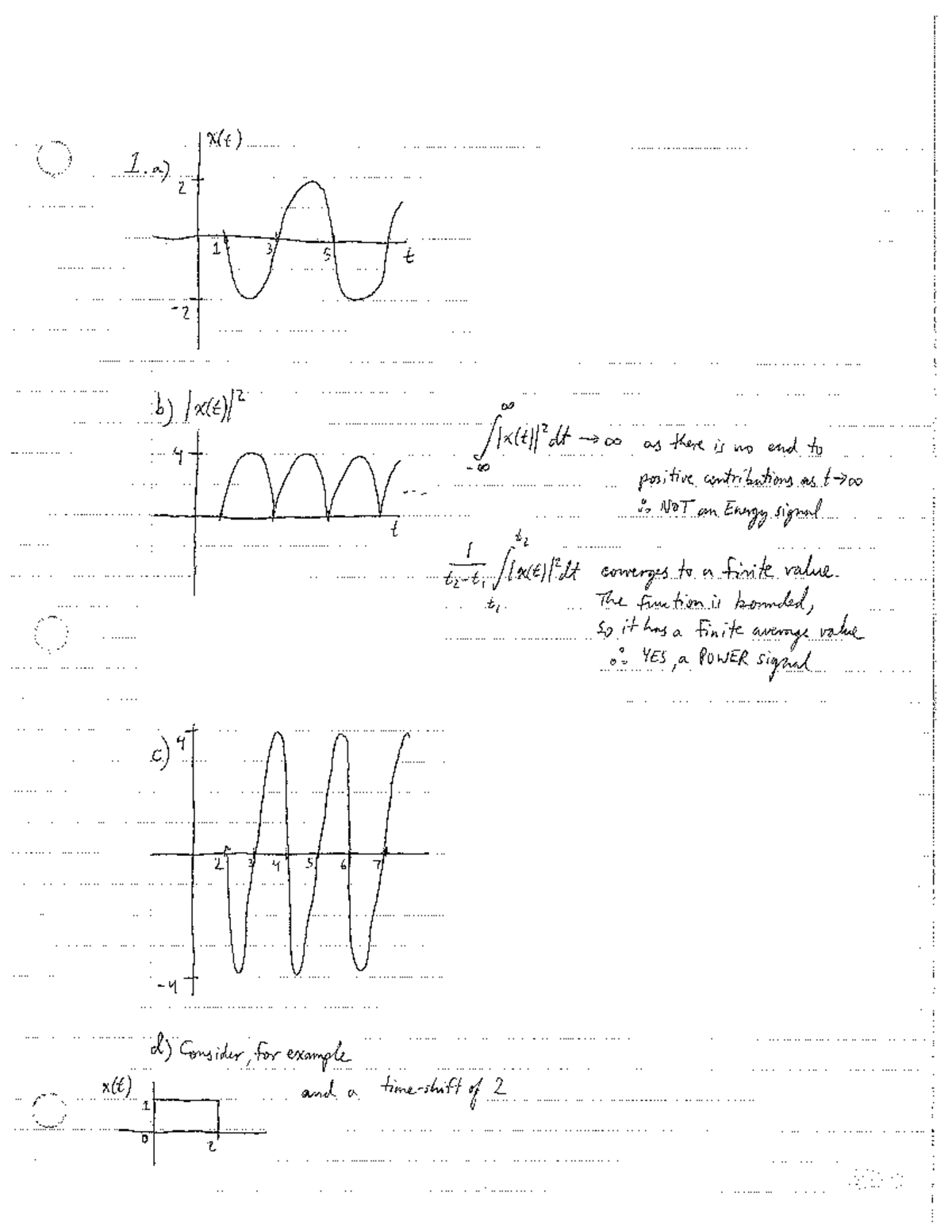 Midterm Solutions for Course Code 2024: Signal Analysis and Systems ...