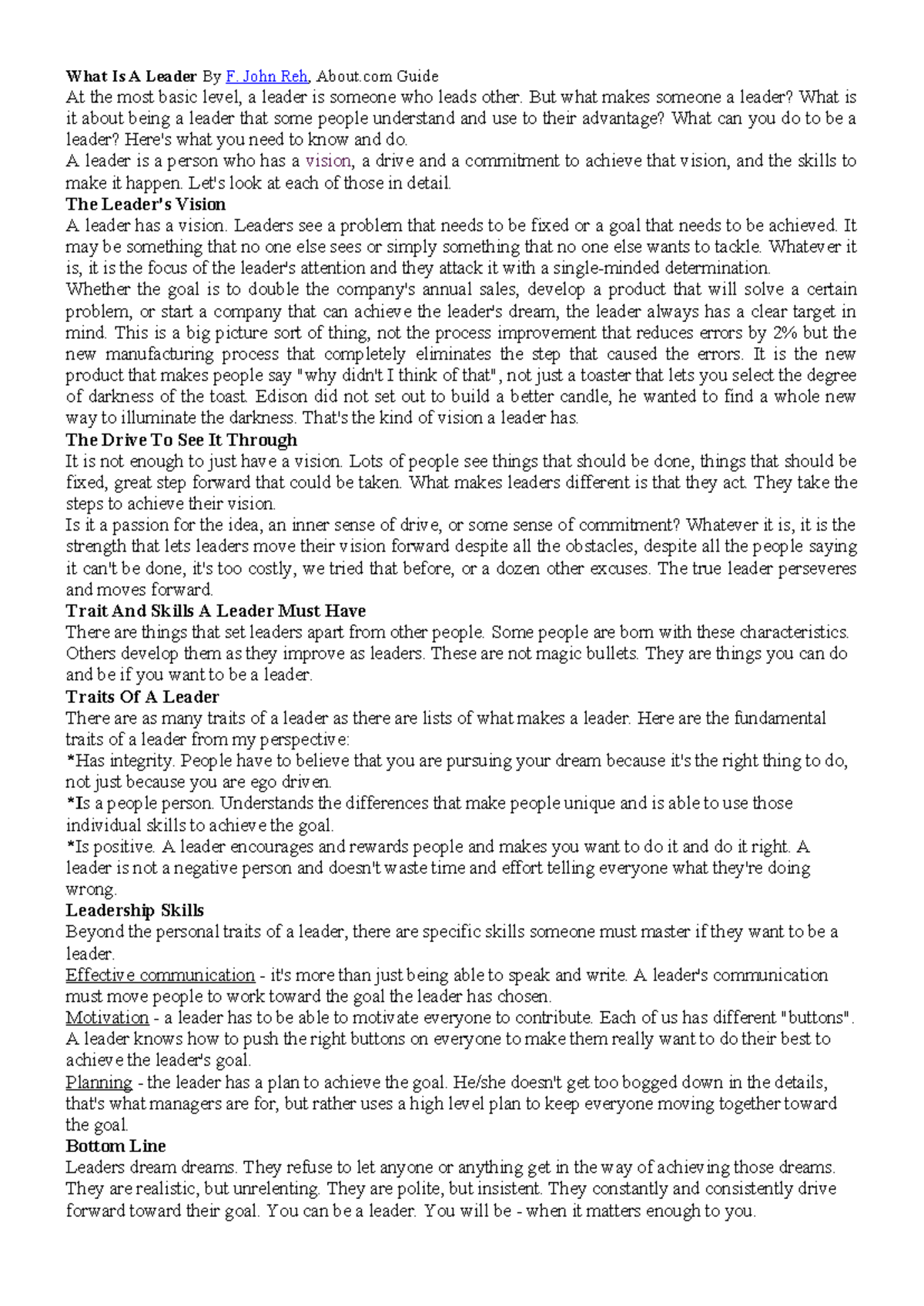 Homework 7 - Leadership Traits and Skills Analysis - Studocu