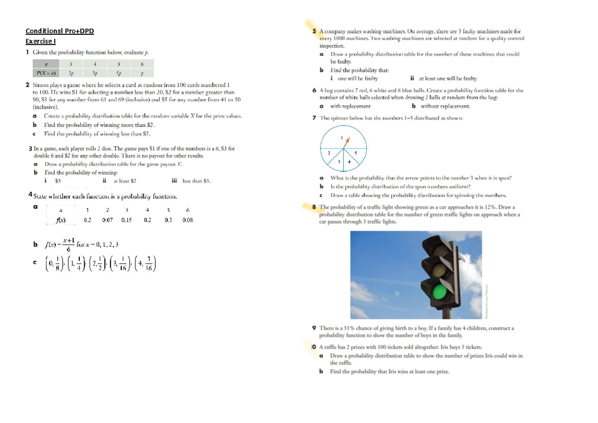 Conditional Pro+DPD - Math probability - MATH1131 - Conditional Pro+DPD ...