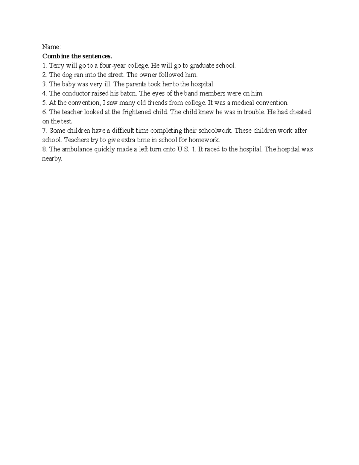 Moodle 3 - Writing Essay: Sentence Combination Exercise - Studocu