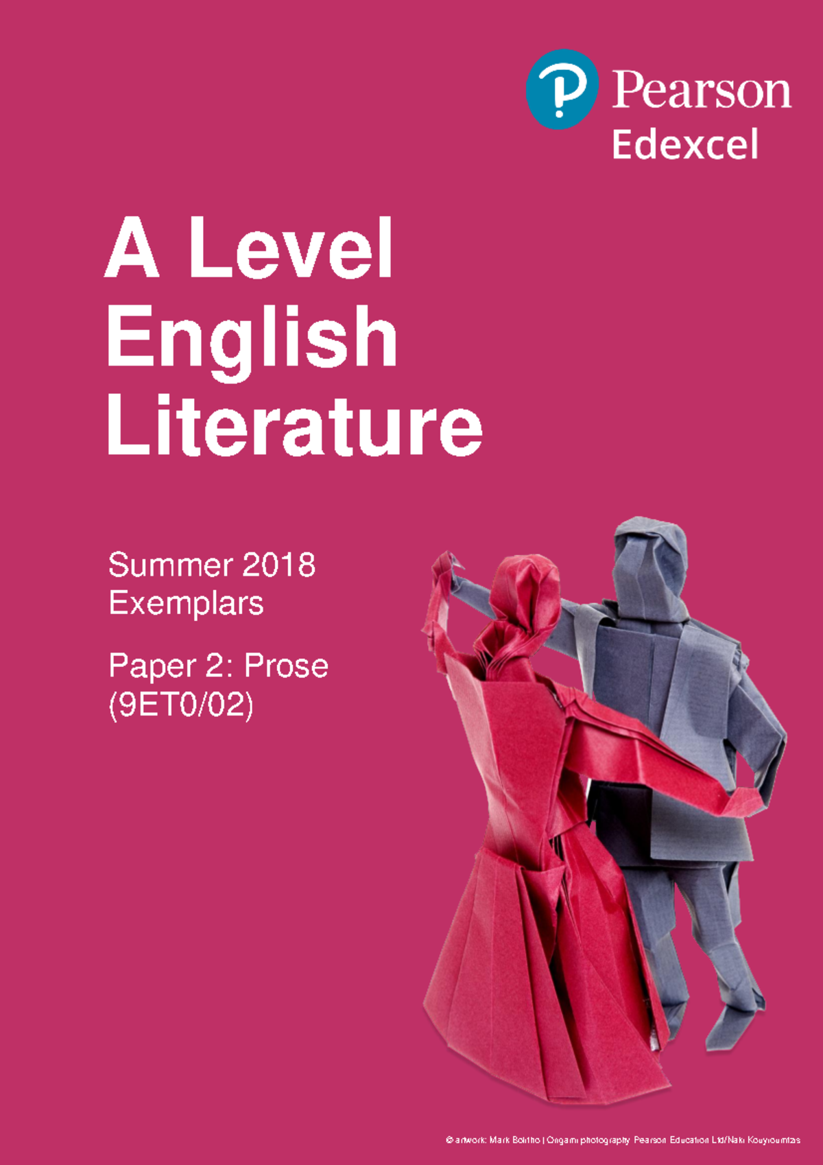 9ET0/02 Summer 2018 Prose Exemplars with Script Commentaries - Studocu