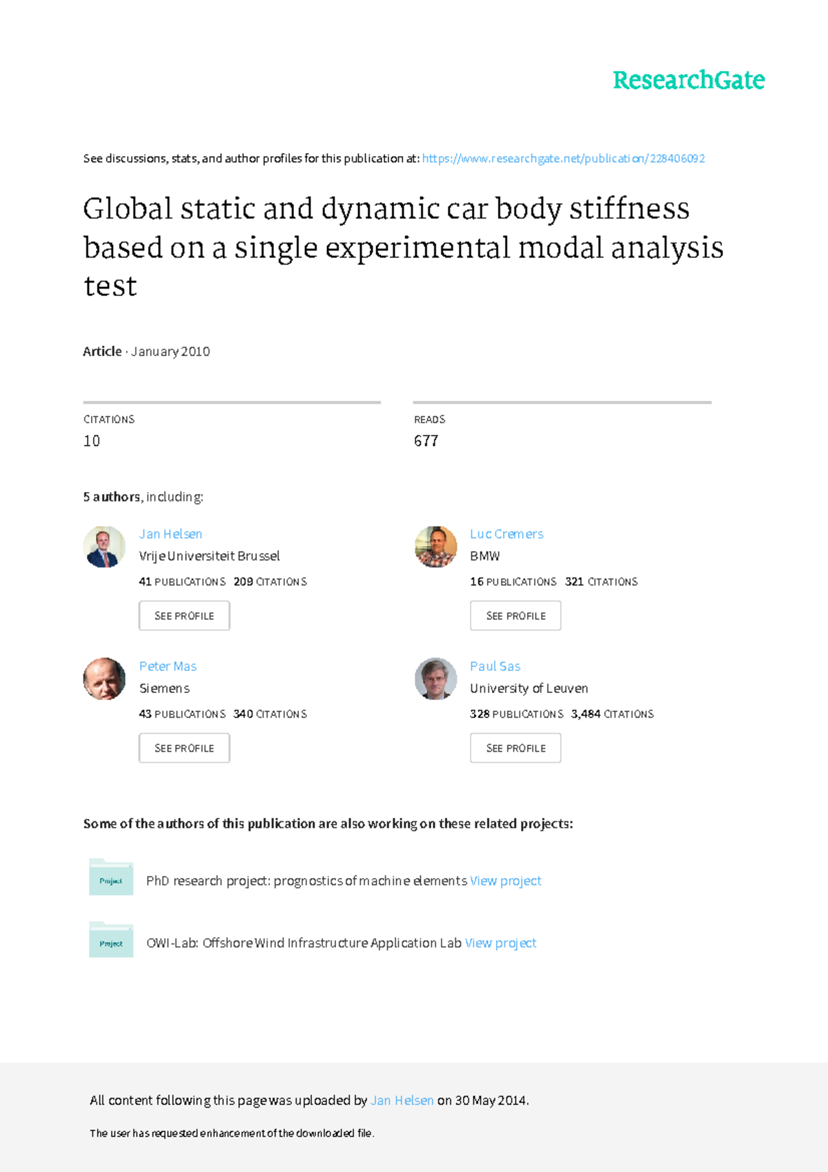 Static and Dynamic Car Body Stiffness Analysis: A Modal Approach - Studocu