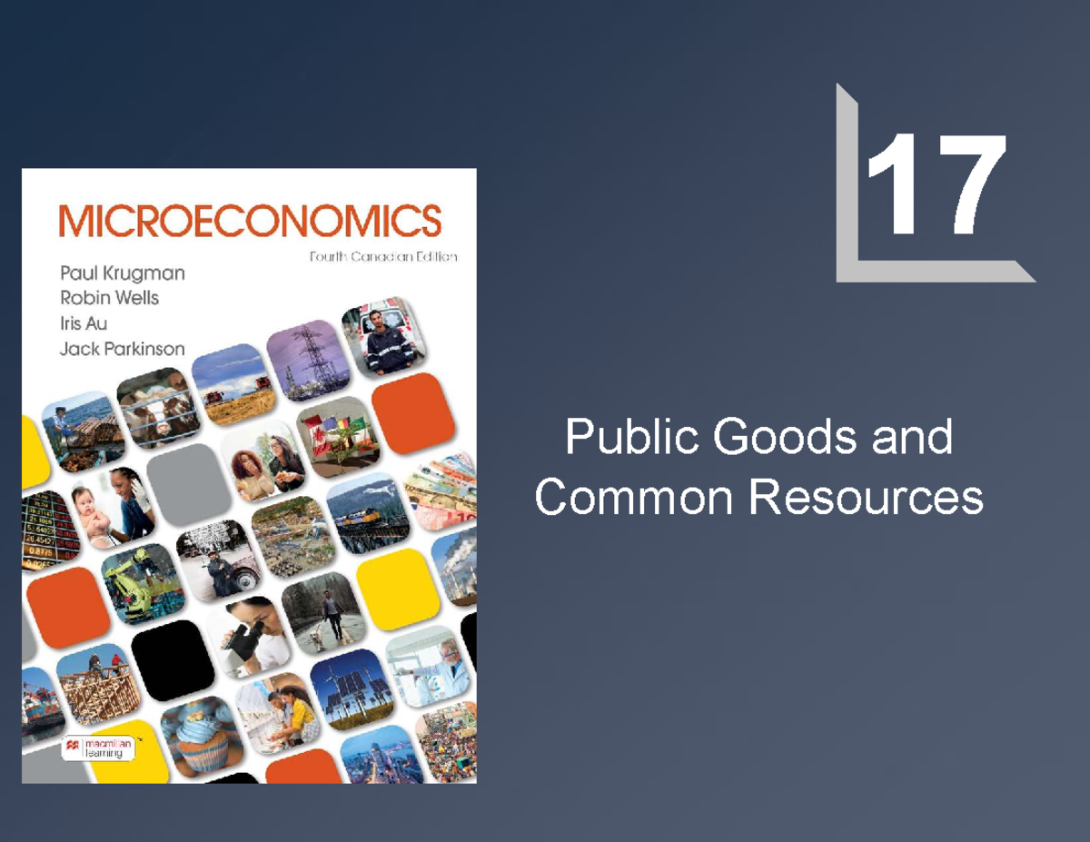 CH 17 - Public Goods and Common Resources Explained - Studocu