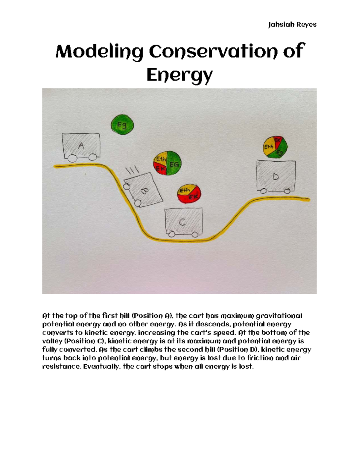 Modeling conservation of energy - Jahsiah Reyes Modeling Conservation ...