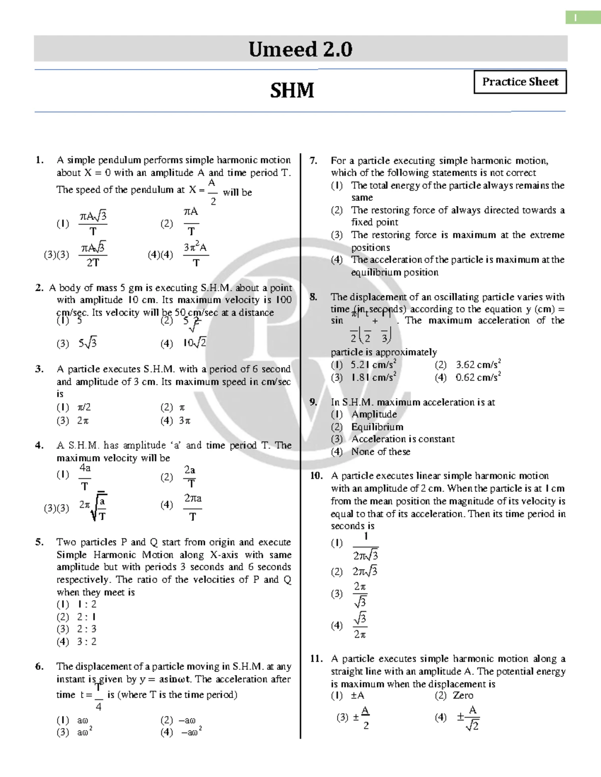 Capacitance Exercises for PHY-Unit 07 - JEE Adv Analysis - Studocu