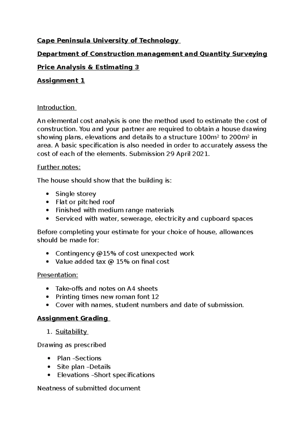 Brickwork Types and Cost Analysis - Notes for Course Code 7 - Studocu