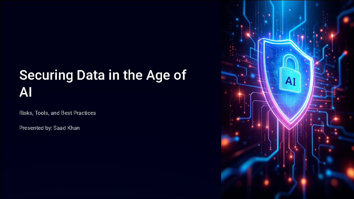 Securing Data in AI: Risks, Tools & Best Practices (CS101) - Studocu