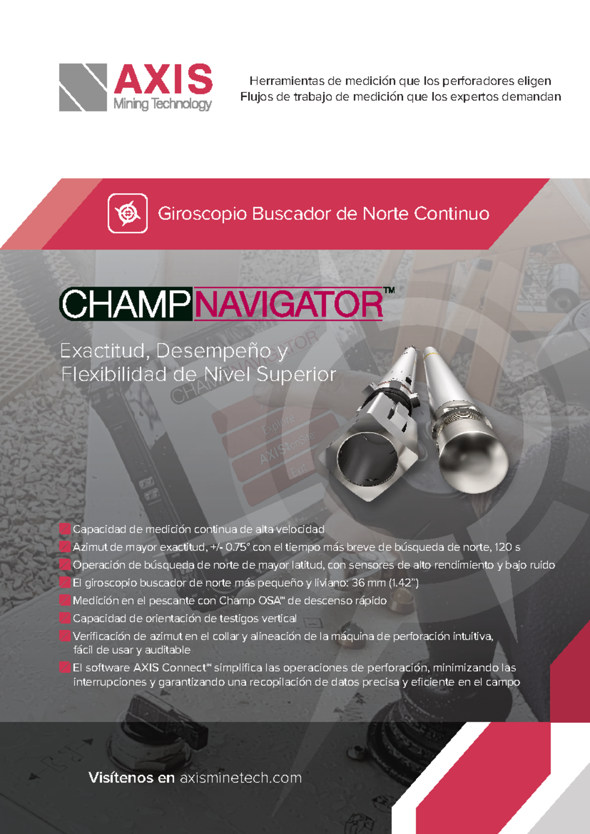 Especificación del Giroscopio Buscador de Norte AXIS Champ - Studocu