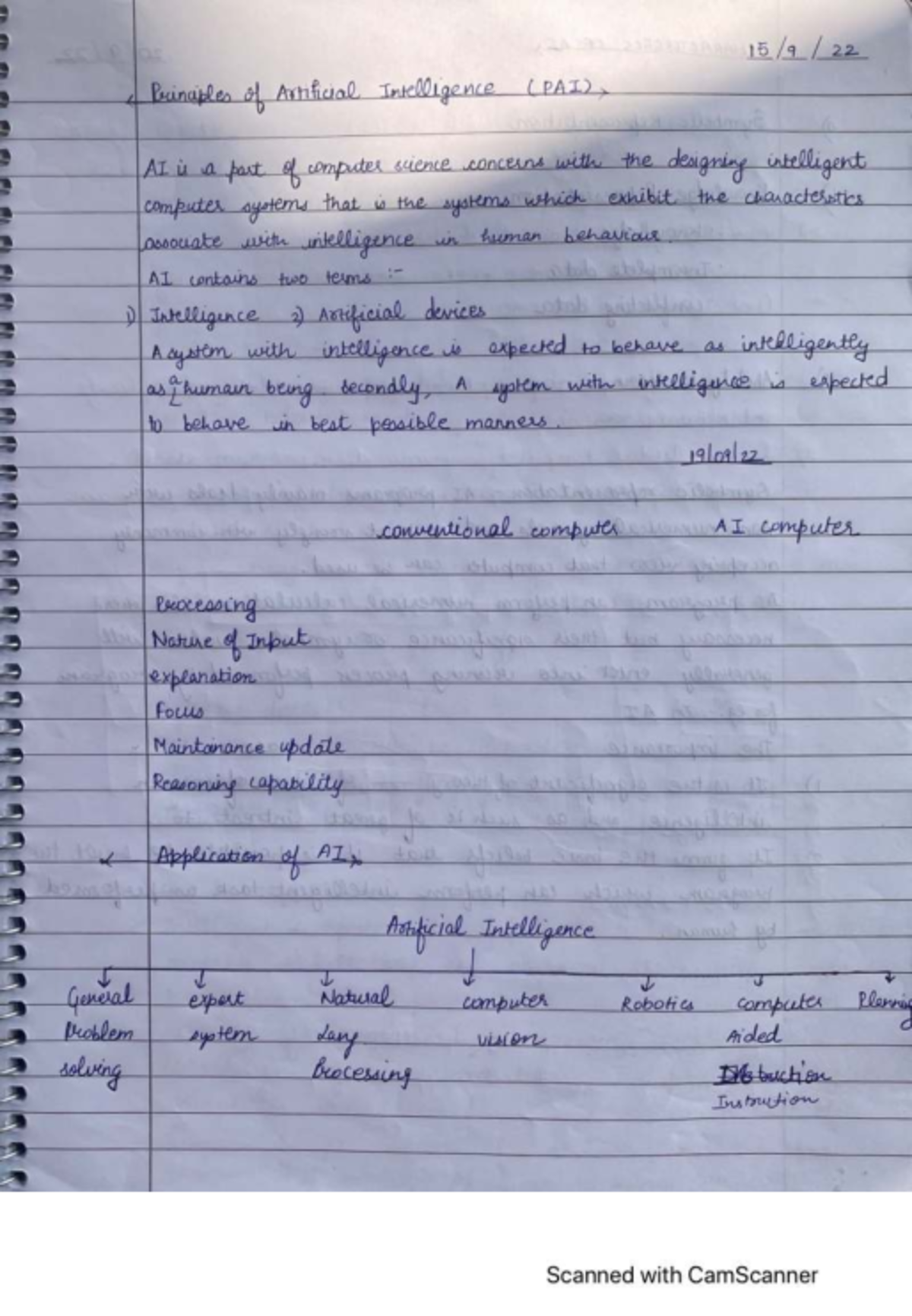 Principles of Artificial Intelligence (PAI) - Comprehensive Study Notes ...