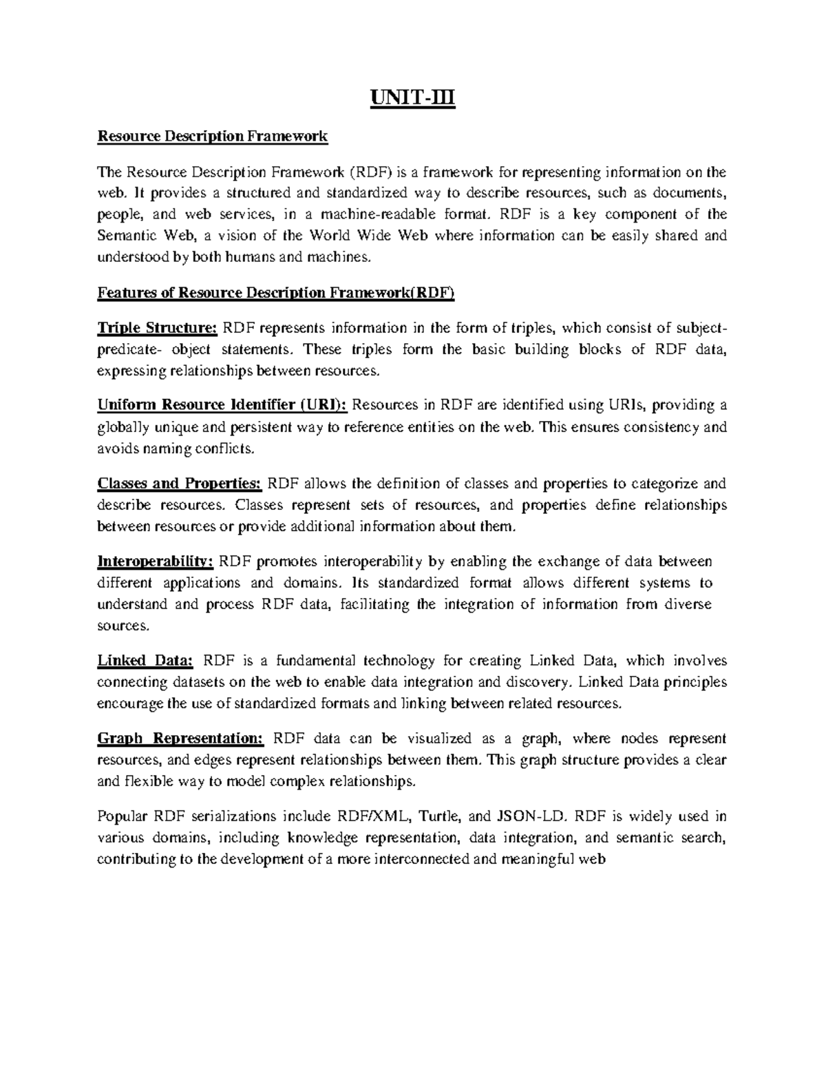 RDF and Semantic Web: Understanding Resource Description Framework ...